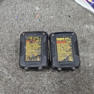 DEWALT Battery Pack Pair - Black with Yellow Labels